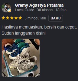 Hasil kerja tim Flash Laundry Express 1